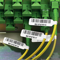 Fibre Optic Cable 'P' Flag 30mm(W) x 10mm(H) 250 labels (M7-1-425-FP)