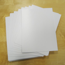 1mm Blank Rigid Foam Sign Boards - Pack of 30pcs sized 250mm x 342mm