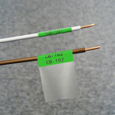 Self-lam Green 2.7-5.1mm wire diam 25.4mm(W) x 25.4mm(H) x 250 labels (M6-19-427-GR)