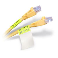 Self-Lam Yellow 4-8mm wire diameter 25mm(W) x 38mm(H) 180 labels (M4-91-427-YL)