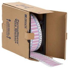 Pink Permasleeves 50.80mm(w) x 6.00mm(h) x 500 roll (3PS-125-2-PK-S)